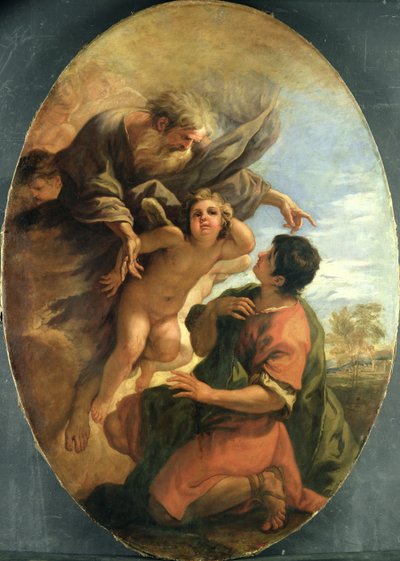 God appears to Moses in the Burning Bush by Sebastiano Ricci